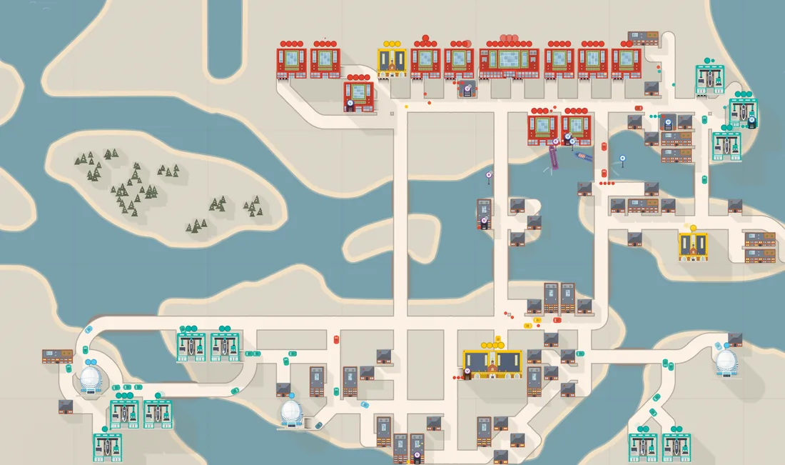 Stockholm map: an archipelago of islands joined by bridges
